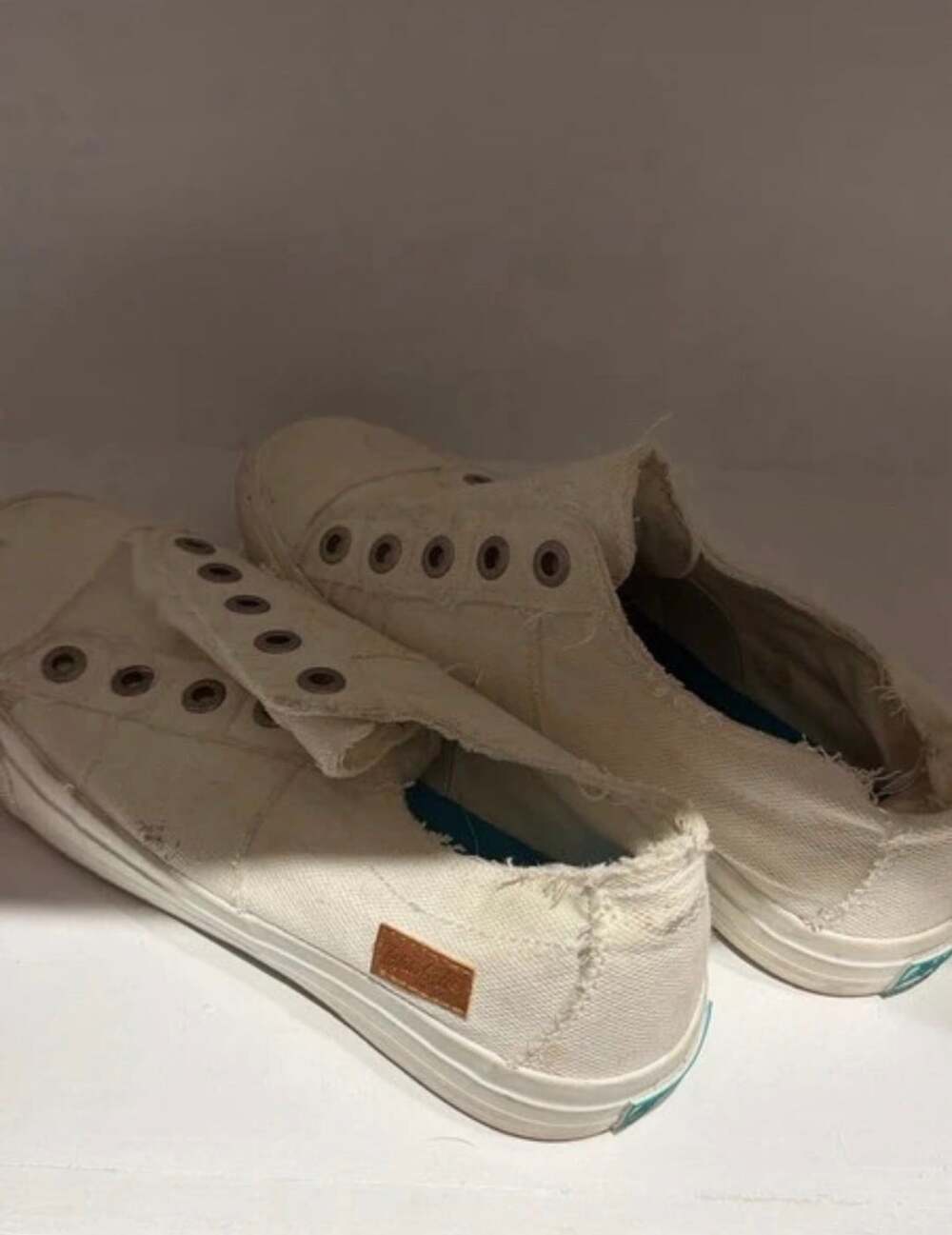 Blowfish Malibu Play Slip On Sneaker White Smoked Canvas